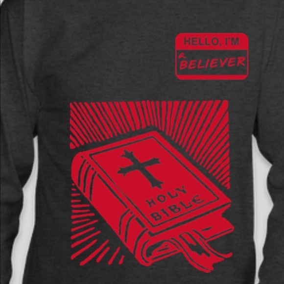 Champion red and charcoal grey long sleeve t shirts - Picture 3 of 5